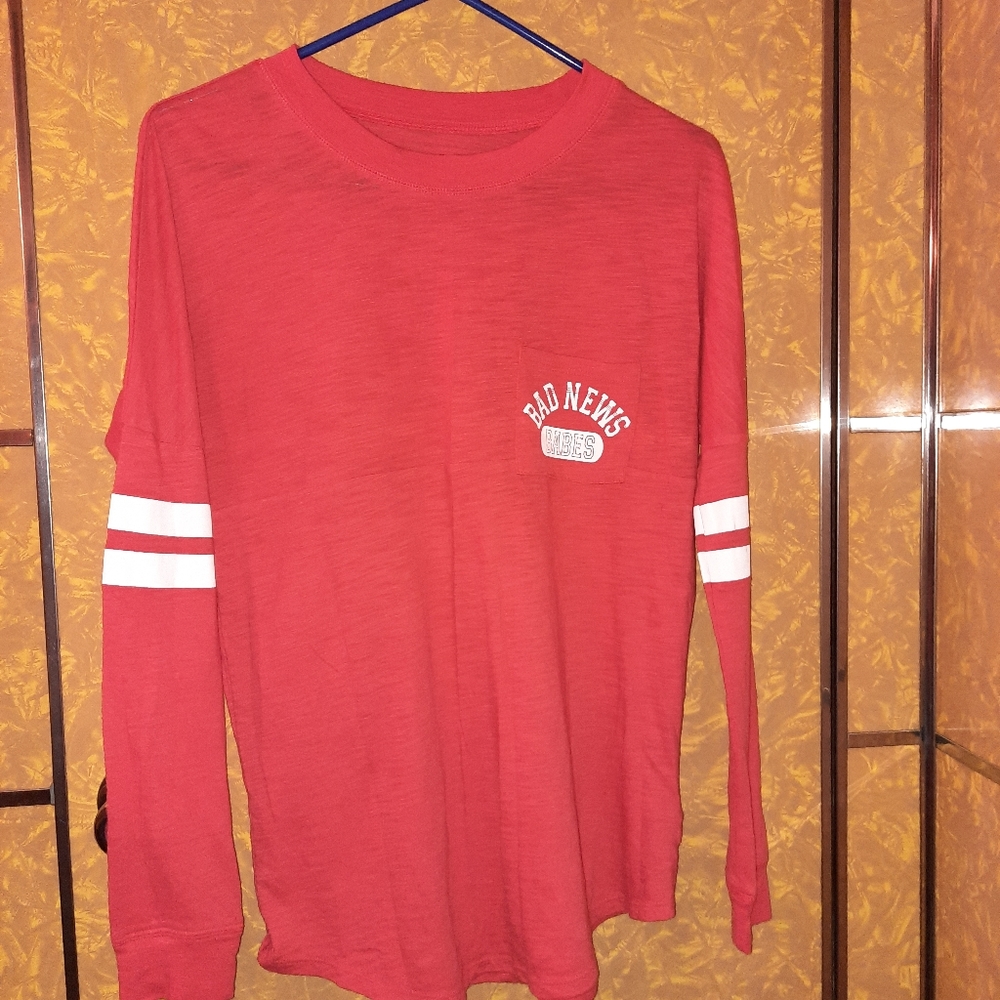 Red long sleeve tee. Sz xs
